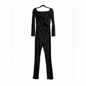 Elegant Black Off The Shoulder Jumpsuit